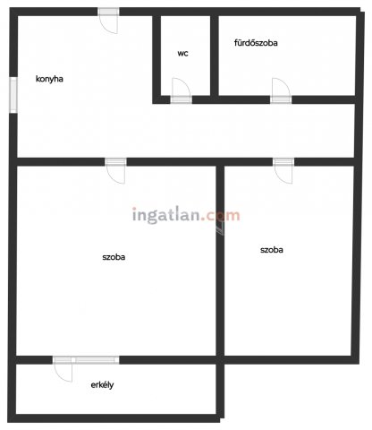 Eladó panellakás, Kecskeméten 47.5 M Ft, 2 szobás