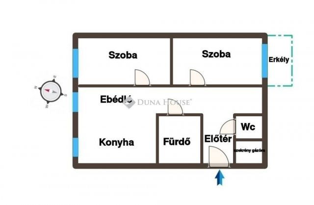 Eladó téglalakás, Gödöllőn 74 M Ft, 2 szobás