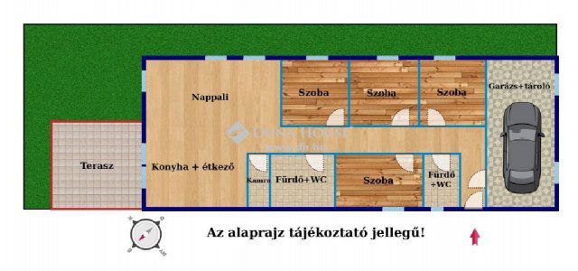 Eladó ikerház, Budapesten, XVII. kerületben 135 M Ft, 5 szobás
