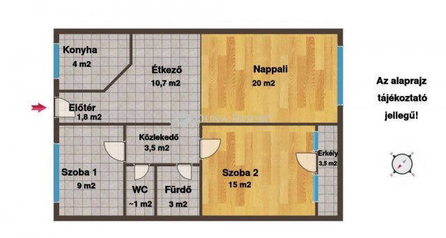 Eladó téglalakás, Szekszárdon, Kőrösi Csoma Sándor utcában
