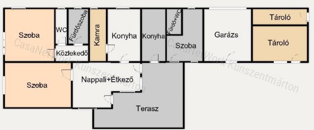 Eladó családi ház, Cserkeszőlőn 69.9 M Ft, 5 szobás