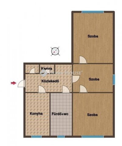 Eladó téglalakás, Kecskeméten 44.9 M Ft, 3 szobás