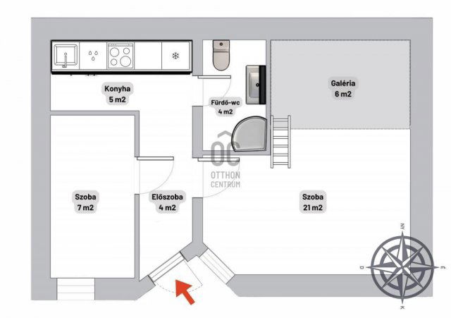 Eladó téglalakás, Budapesten, VIII. kerületben 49.9 M Ft
