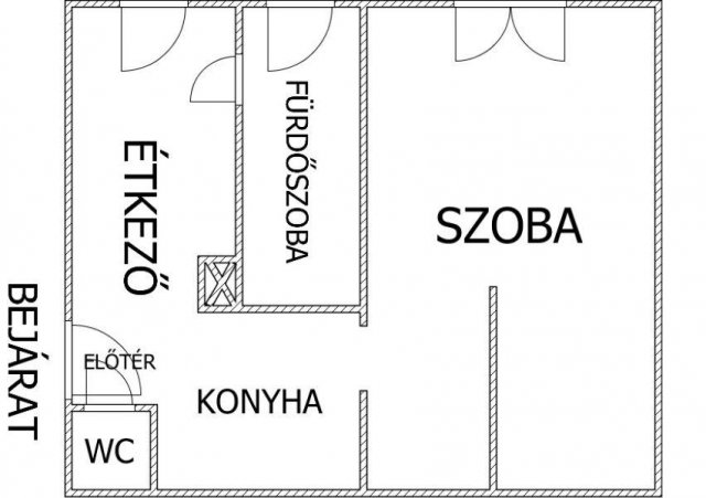 Eladó téglalakás, Egerben 37 M Ft, 1 szobás