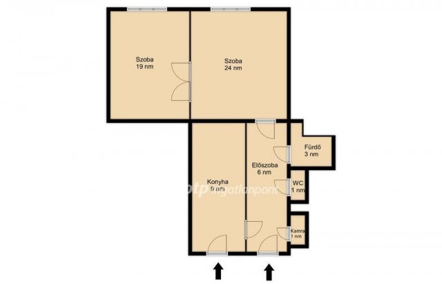 Eladó téglalakás, Budapesten, VIII. kerületben 73.5 M Ft