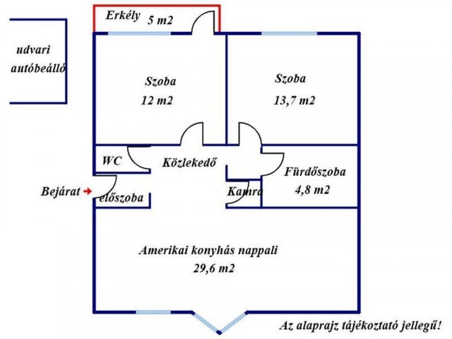 Eladó téglalakás, Kecskeméten 74.9 M Ft, 2 szobás