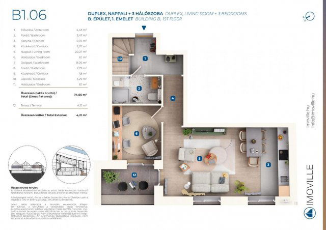 Eladó téglalakás, Mosonmagyaróváron, Tímár utcában, 4 szobás