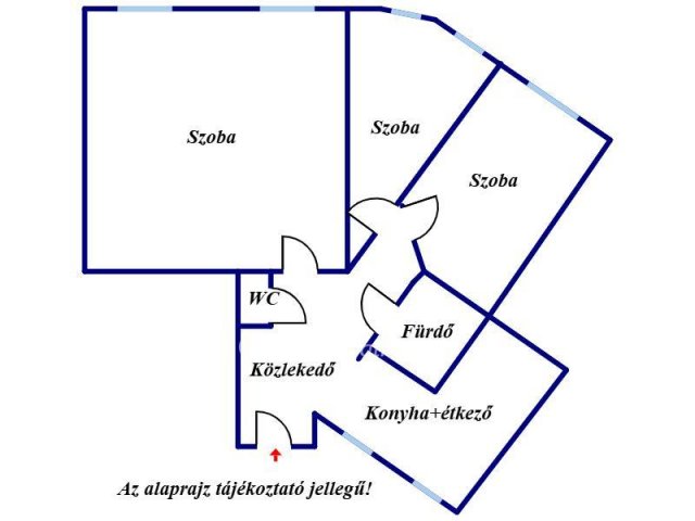 Eladó téglalakás, Szegeden 74.9 M Ft, 3 szobás