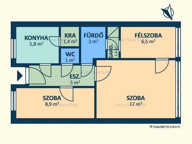 Eladó téglalakás, Budapesten, XI. kerületben 84.9 M Ft, 2 szobás