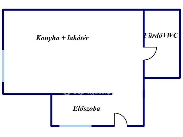 Eladó téglalakás, Pécsett 11.2 M Ft, 1 szobás