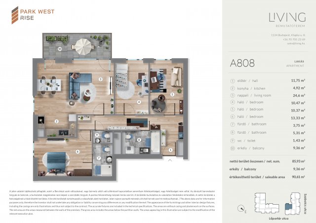 Eladó téglalakás, Budapesten, XIII. kerületben, Szabolcs utcában