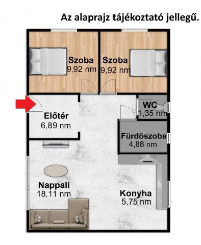 Eladó családi ház, Szigethalmon 71.9 M Ft, 3 szobás