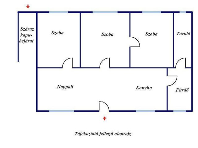 Eladó családi ház, Csongrádon 12 M Ft, 3 szobás