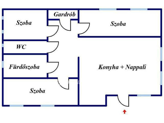 Eladó családi ház, Baján 64.9 M Ft, 3 szobás