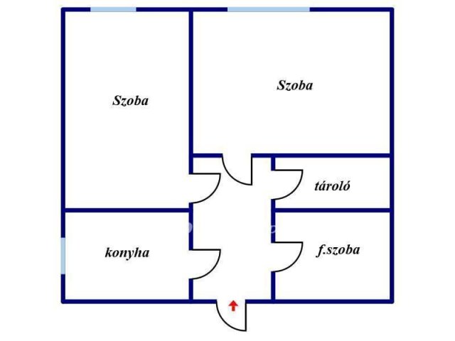 Eladó családi ház, Miskolcon 7 M Ft, 2 szobás