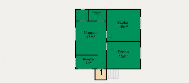 Eladó családi ház, Szalaszenden 20 M Ft, 2 szobás