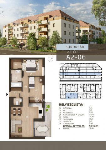 Eladó téglalakás, Budapesten, XXIII. kerületben 89.79 M Ft