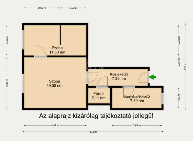 Eladó téglalakás, Budapesten, VIII. kerületben 64.9 M Ft