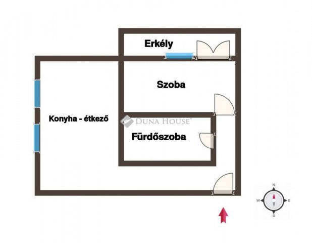 Kiadó téglalakás, albérlet, Pécsett 140 E Ft / hó, 1 szobás