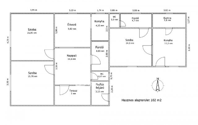 Eladó családi ház, Nyirádon 58 M Ft, 3+1 szobás
