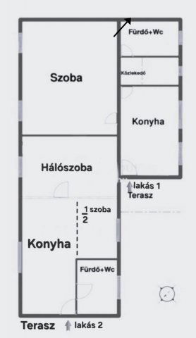 Eladó családi ház, Veresegyházon 66.9 M Ft, 2+1 szobás