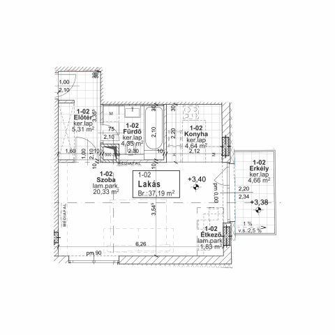 Eladó téglalakás, Budapesten, XIII. kerületben, Jász utcában