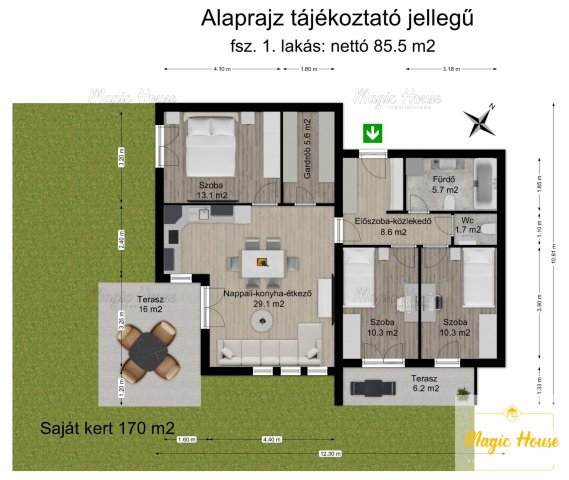 Eladó téglalakás, Érden 99.9 M Ft, 4 szobás