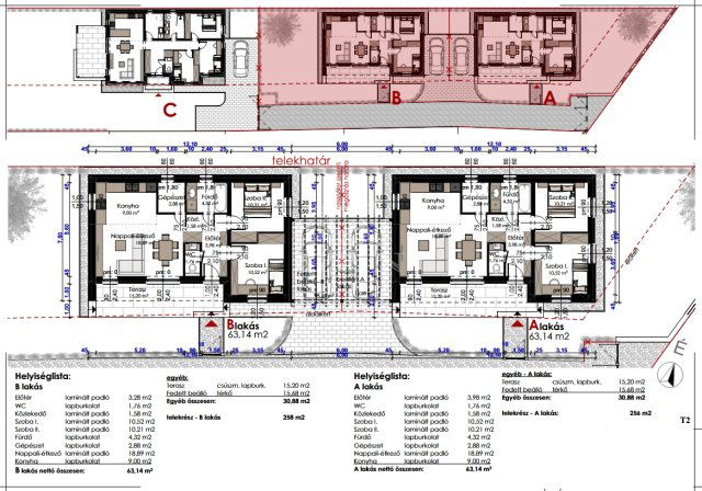 Eladó ikerház, Szombathelyen 66.15 M Ft, 3 szobás