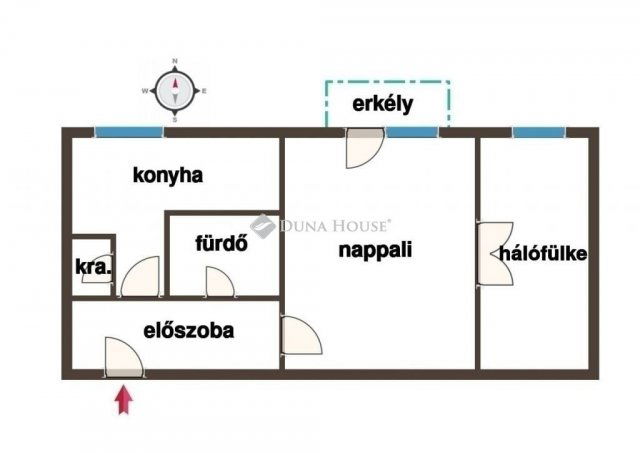 Eladó téglalakás, Pécsett 32 M Ft, 2 szobás
