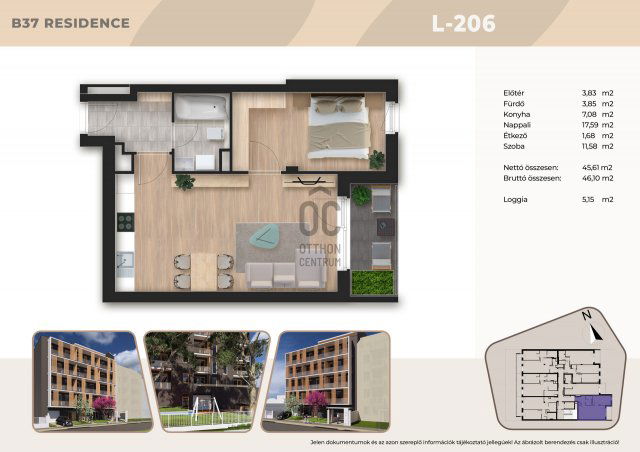 Eladó téglalakás, Budapesten, XIII. kerületben 95.5 M Ft