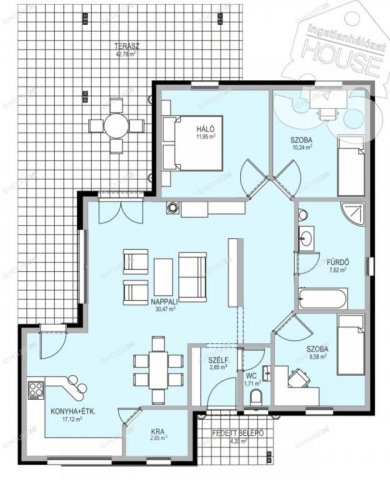 Eladó családi ház, Kecskeméten 81.6 M Ft, 4 szobás