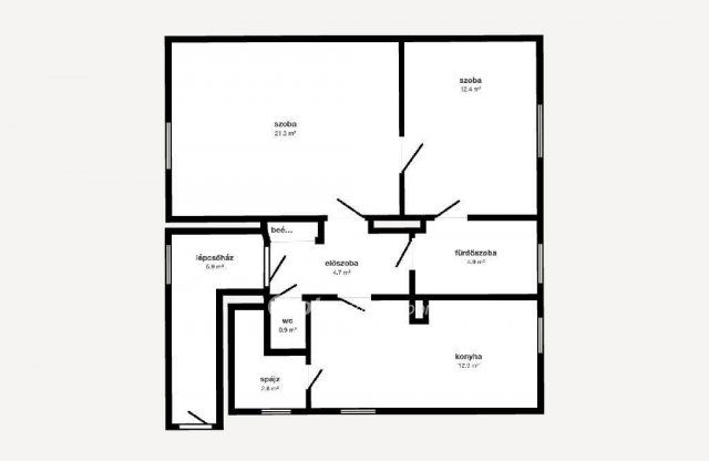 Eladó téglalakás, Kazincbarcikán 29.5 M Ft, 2 szobás