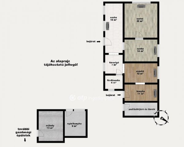 Eladó családi ház, Óföldeákon 34 M Ft, 3+2 szobás