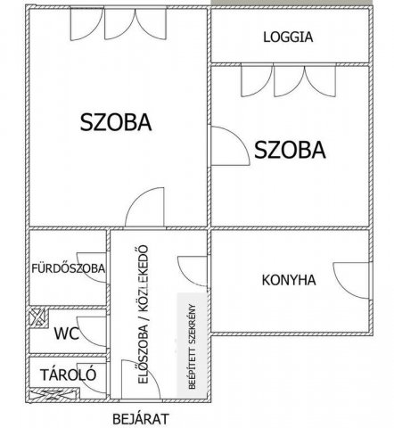Eladó téglalakás, Egerben 60.5 M Ft, 2 szobás