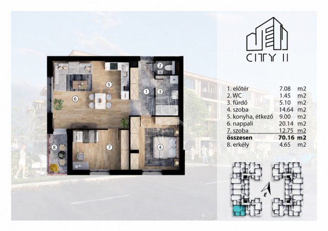 Kiadó téglalakás, albérlet, Székesfehérvárott 370 E Ft / hó