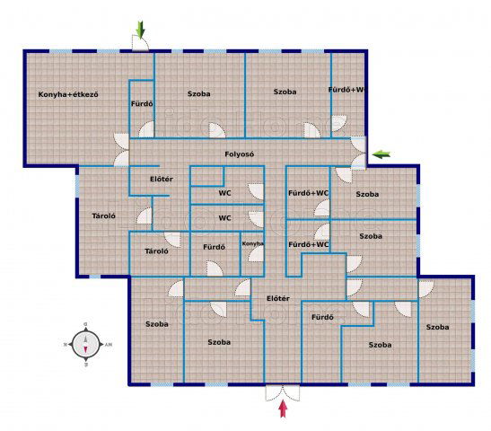 Eladó iroda, Balatonbogláron 199 M Ft, 8 szobás