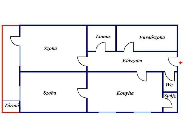 Eladó téglalakás, Miskolcon 29.9 M Ft, 2 szobás