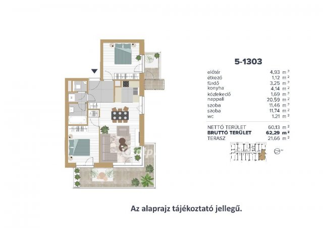 Eladó téglalakás, Budapesten, III. kerületben 129.5 M Ft