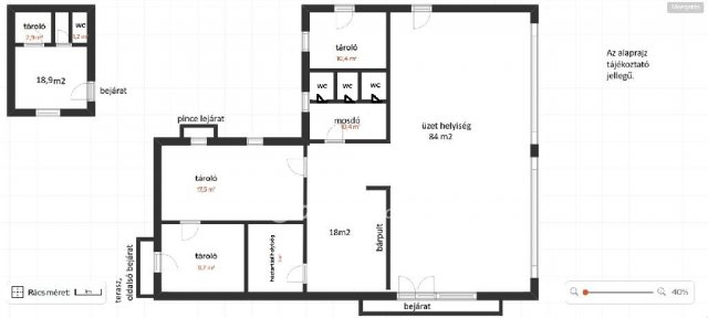 Eladó üzlethelyiség, Tiszajenőn 35 M Ft, 4+1 szobás