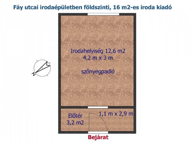 Kiadó iroda, Budapesten, XIII. kerületben 67 E Ft / hó