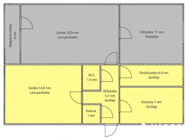 Eladó téglalakás, Salgótarjánban 18.5 M Ft, 3 szobás