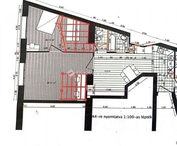 Eladó téglalakás, Budapesten, VIII. kerületben 81 M Ft, 3 szobás