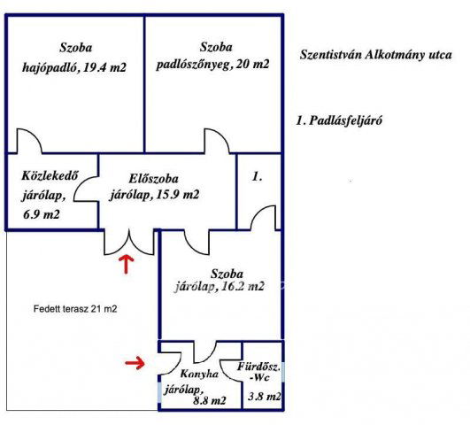 Eladó családi ház, Szentistvánon 15.9 M Ft, 3 szobás