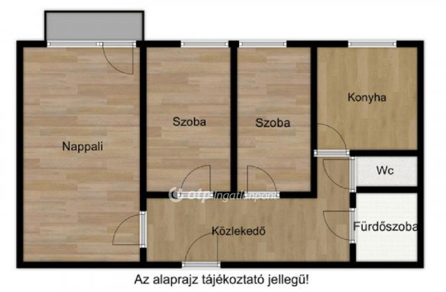 Eladó panellakás, Hajdúszoboszlón 44.9 M Ft, 2+1 szobás