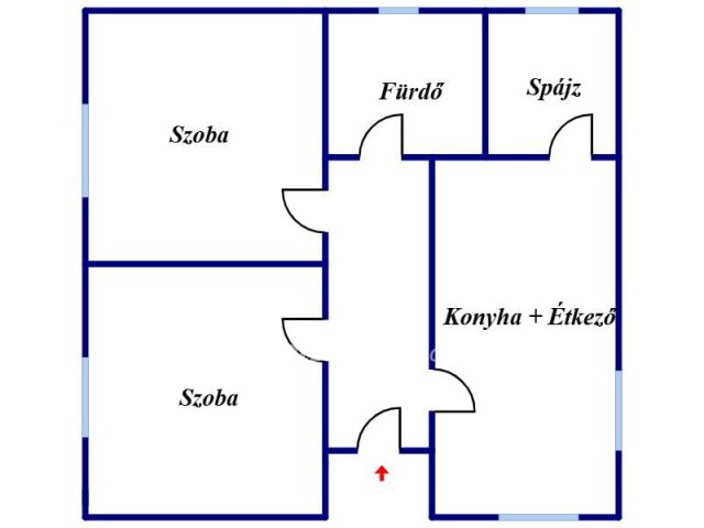 Eladó családi ház, Prügyön 6.99 M Ft, 2 szobás