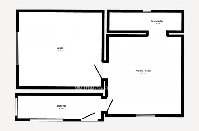 Eladó családi ház, Nyírtéten 8 M Ft, 1 szobás