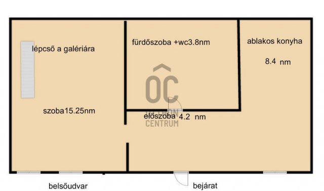 Eladó téglalakás, Budapesten, V. kerületben 65.5 M Ft, 2 szobás