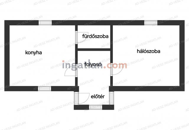 Eladó családi ház, Felsőpakonyban 39.9 M Ft, 1 szobás