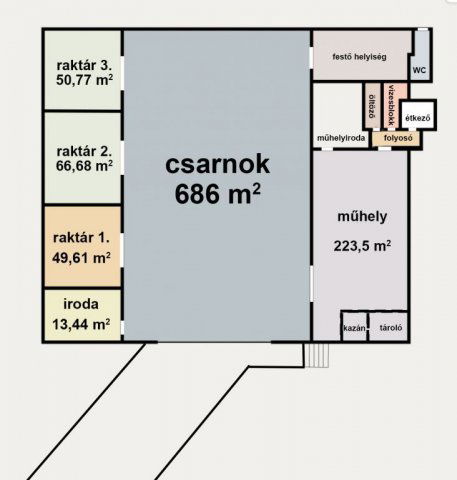 Eladó ipari ingatlan, Tökön 150 M Ft / költözzbe.hu
