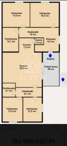 Eladó családi ház, Budapesten, XVIII. kerületben 174.9 M Ft